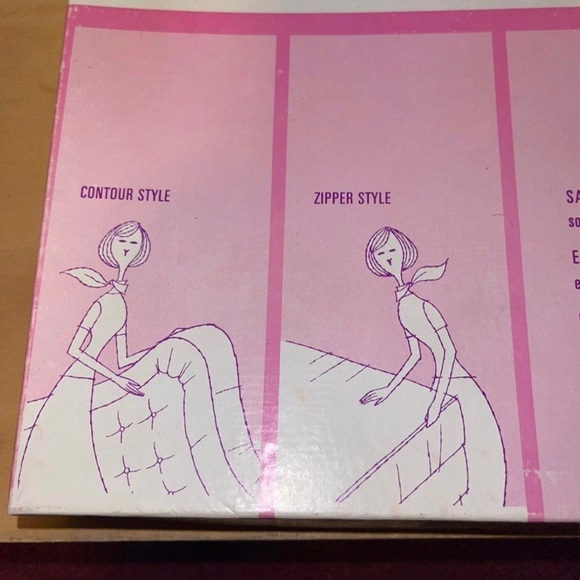 NOS/NIB: Vintage Ex Cell SILK TEX Queen Size Mattress Cover - Picture 4 of 5